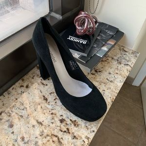 Black Suede Platforms